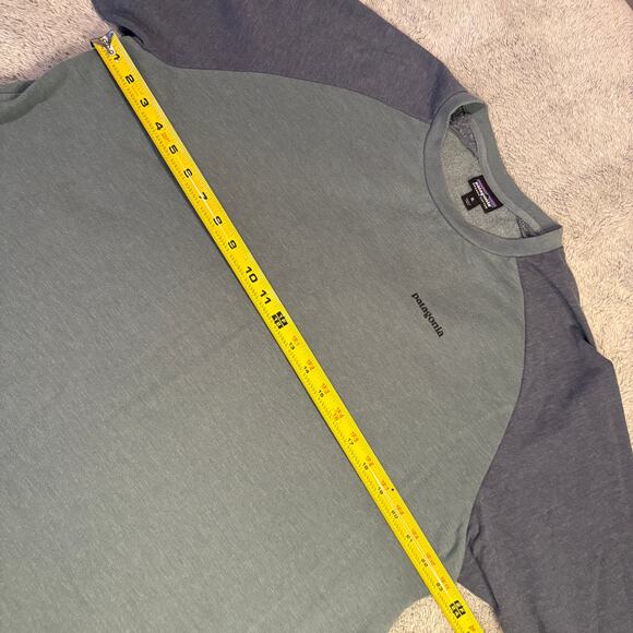 Patagonia Sweatshirt Mens XL Gray Organic Cotton Crewneck Sweater - Picture 4 of 11